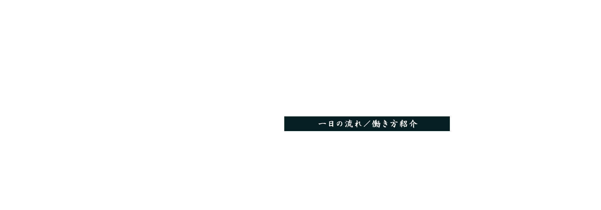 一日の流れ/働き方紹介